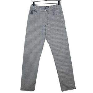 Versace Men’s Vintage 90’s V2 Classic Straight Leg Jeans Black/White Size 32X32